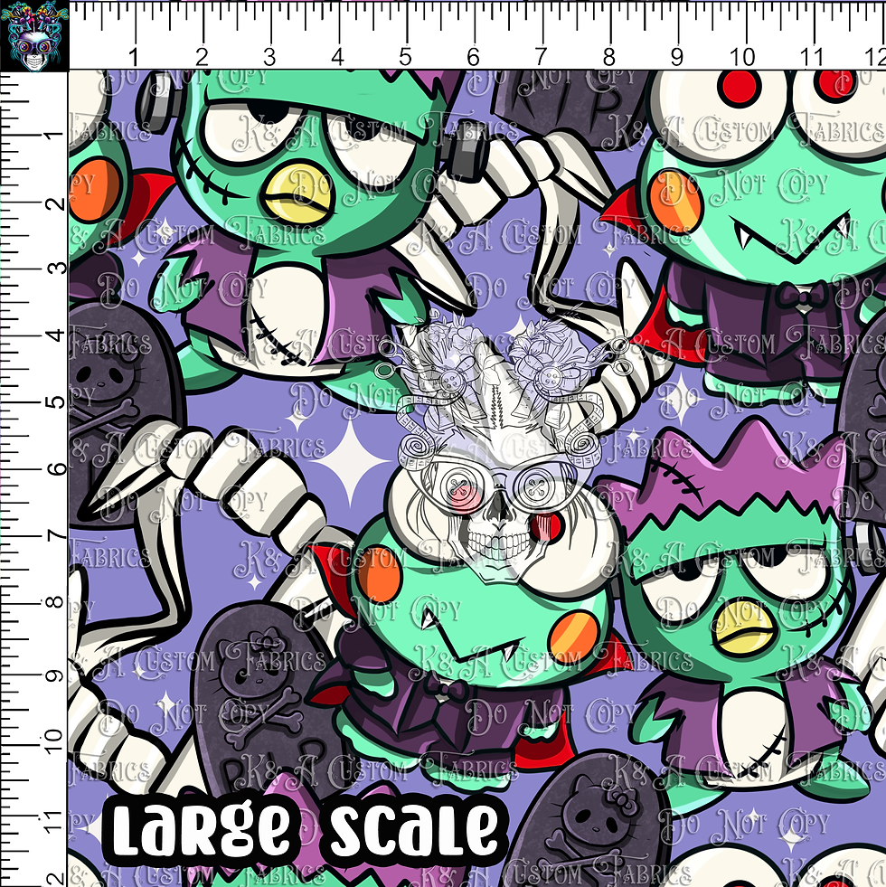Thumbnail: Hallo-Kitty Friends-Vamps & Franks Purple