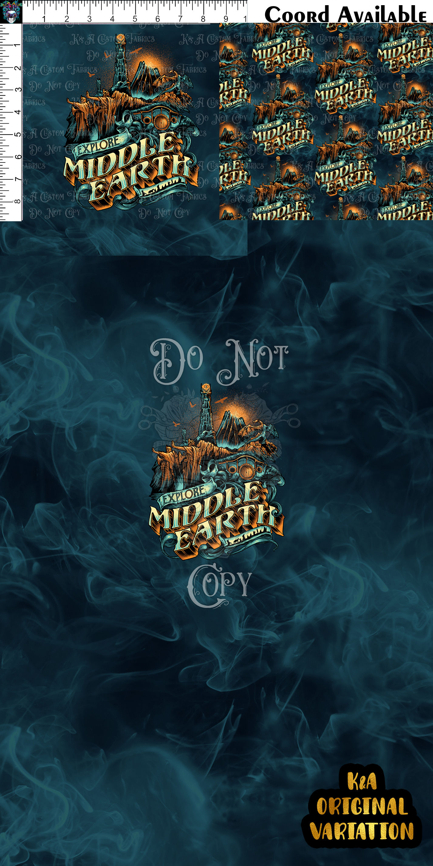 LOTR Glitchy Middle Earth Clothing Panel