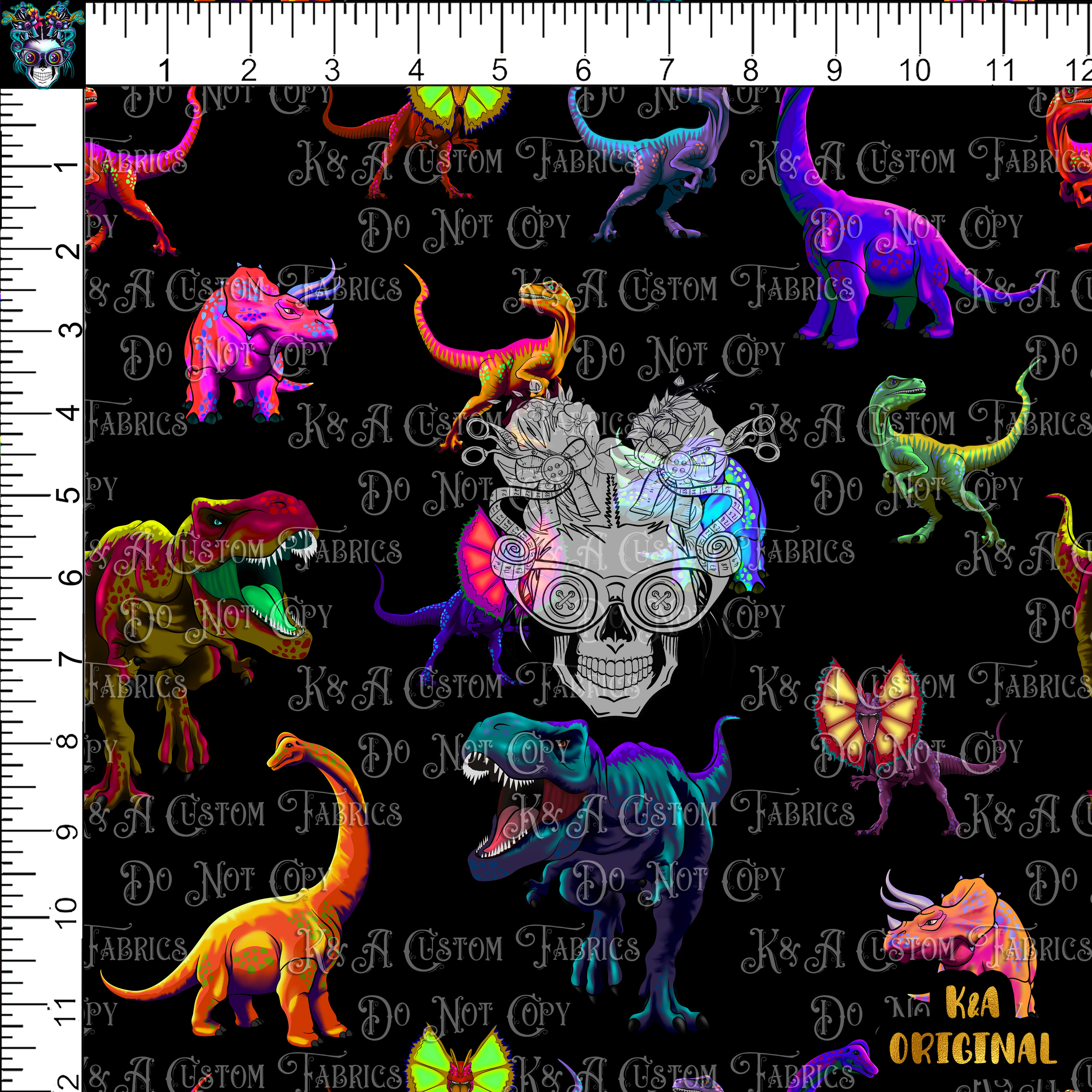 Neon Park Dinos Black