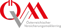 QVM-Logo: Rot und Grau