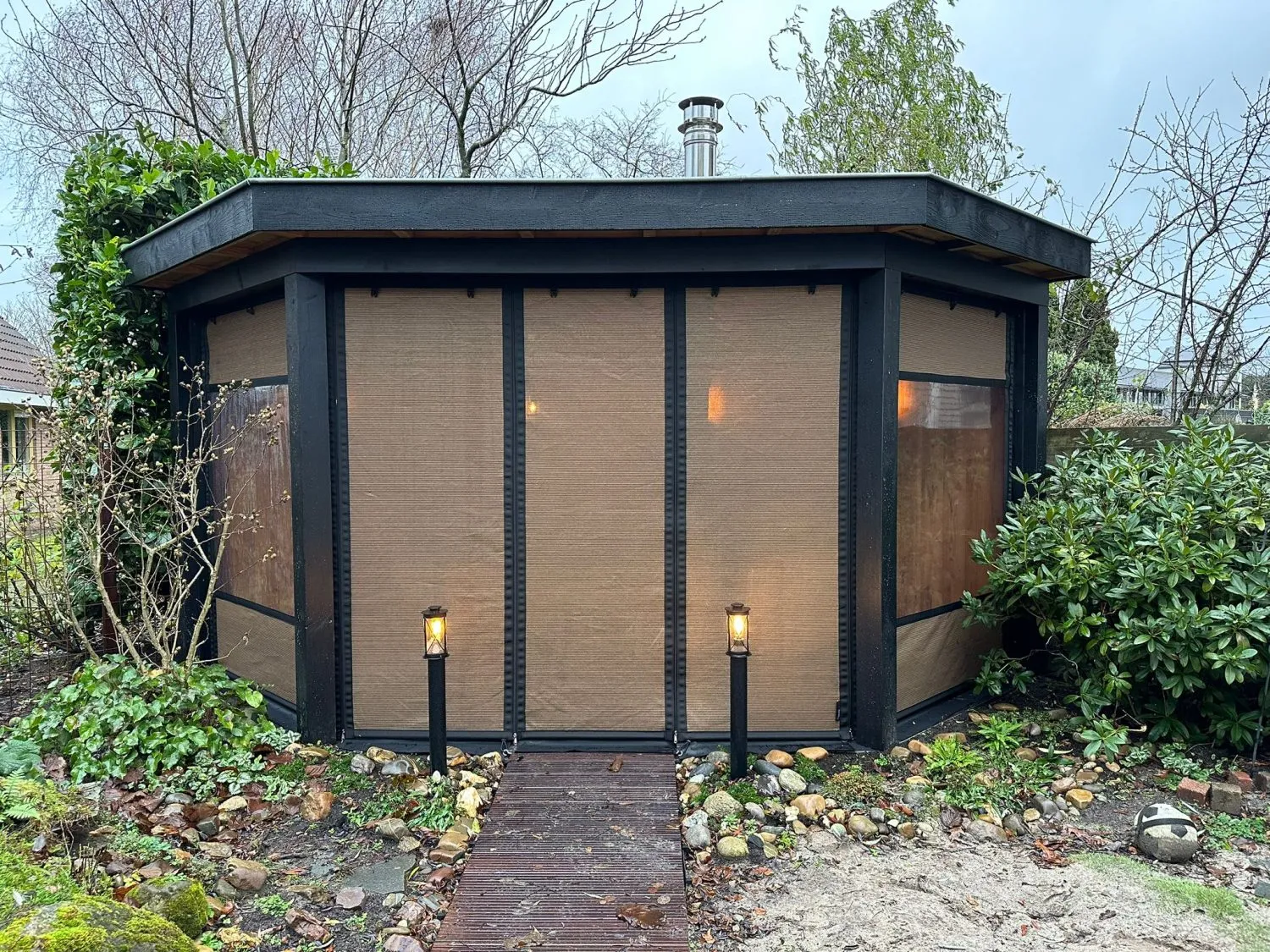 Schaduwdoek voor serre of veranda