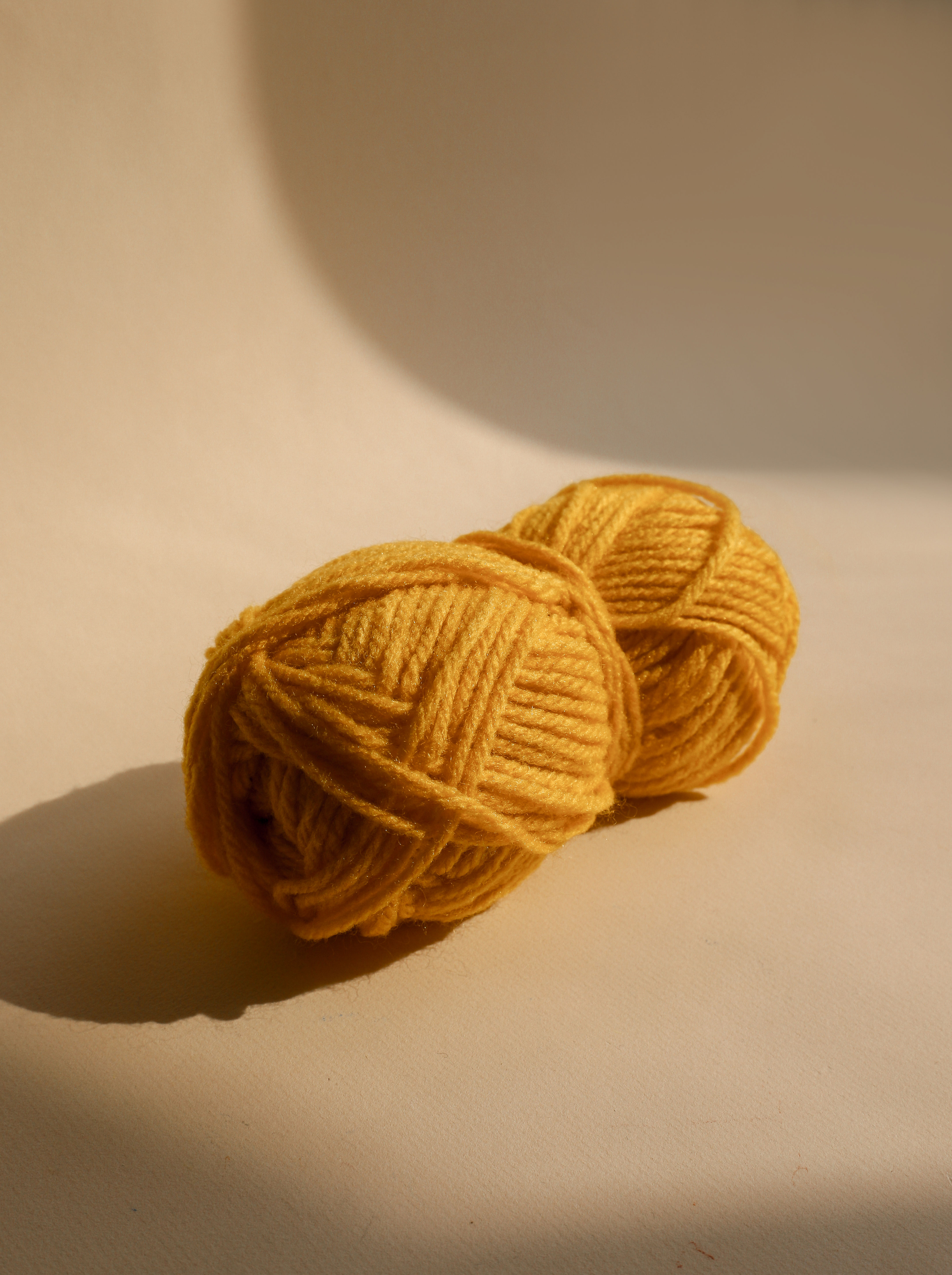 Cotton Yarn Natural Threads -Mustard Yellow
