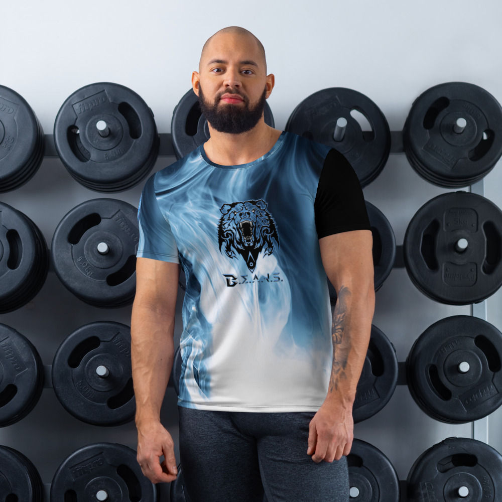 All-Over Print Men's Athletic T-shirt- Quantum Style