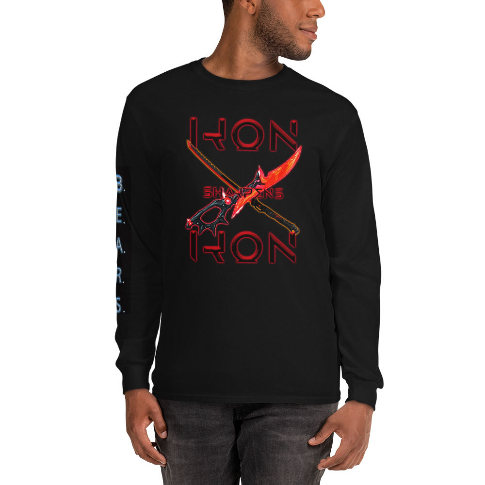 Men’s Long Sleeve Shirt- "Iron sharpens Iron"