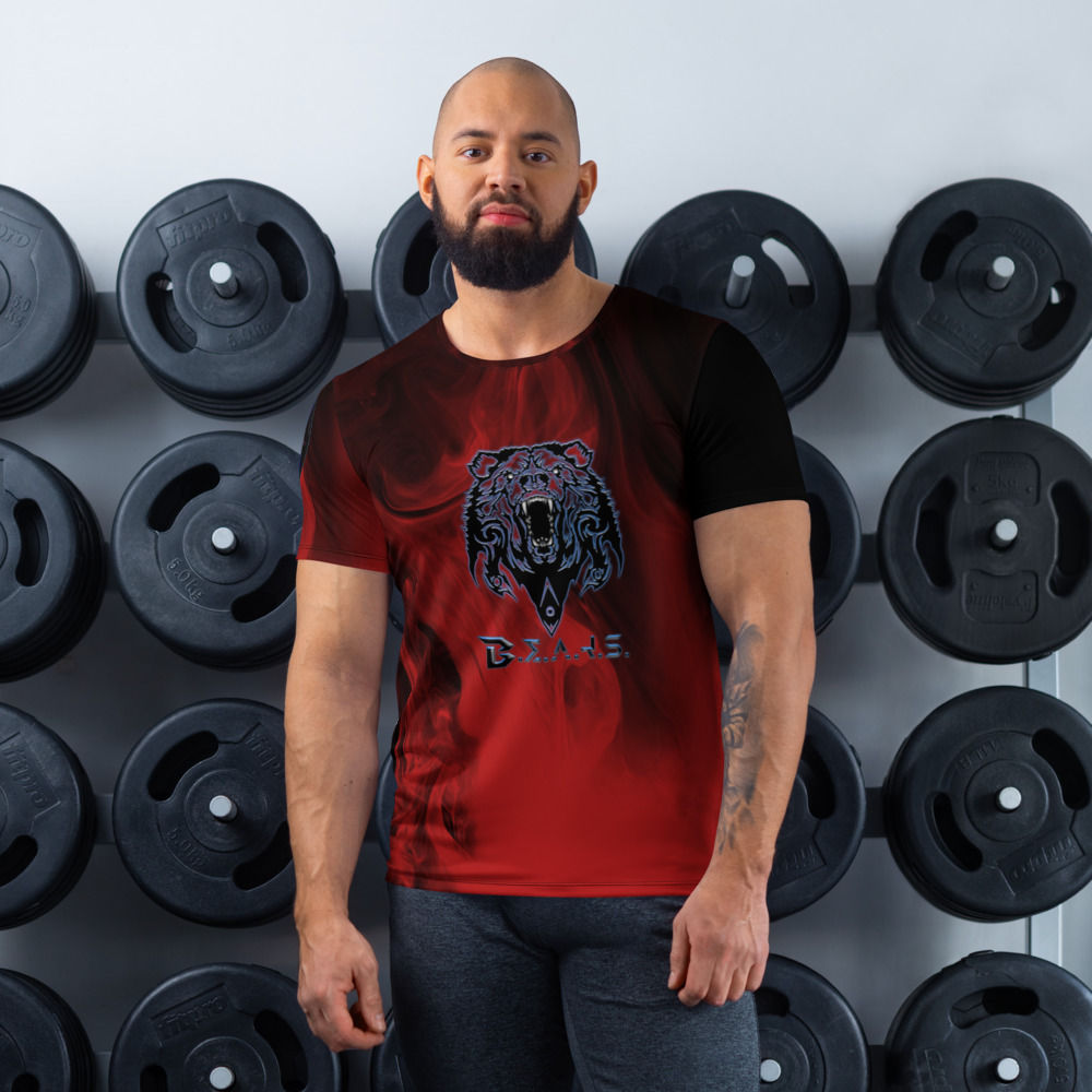 All-Over Print Men's Athletic T-shirt-Eclipse Style
