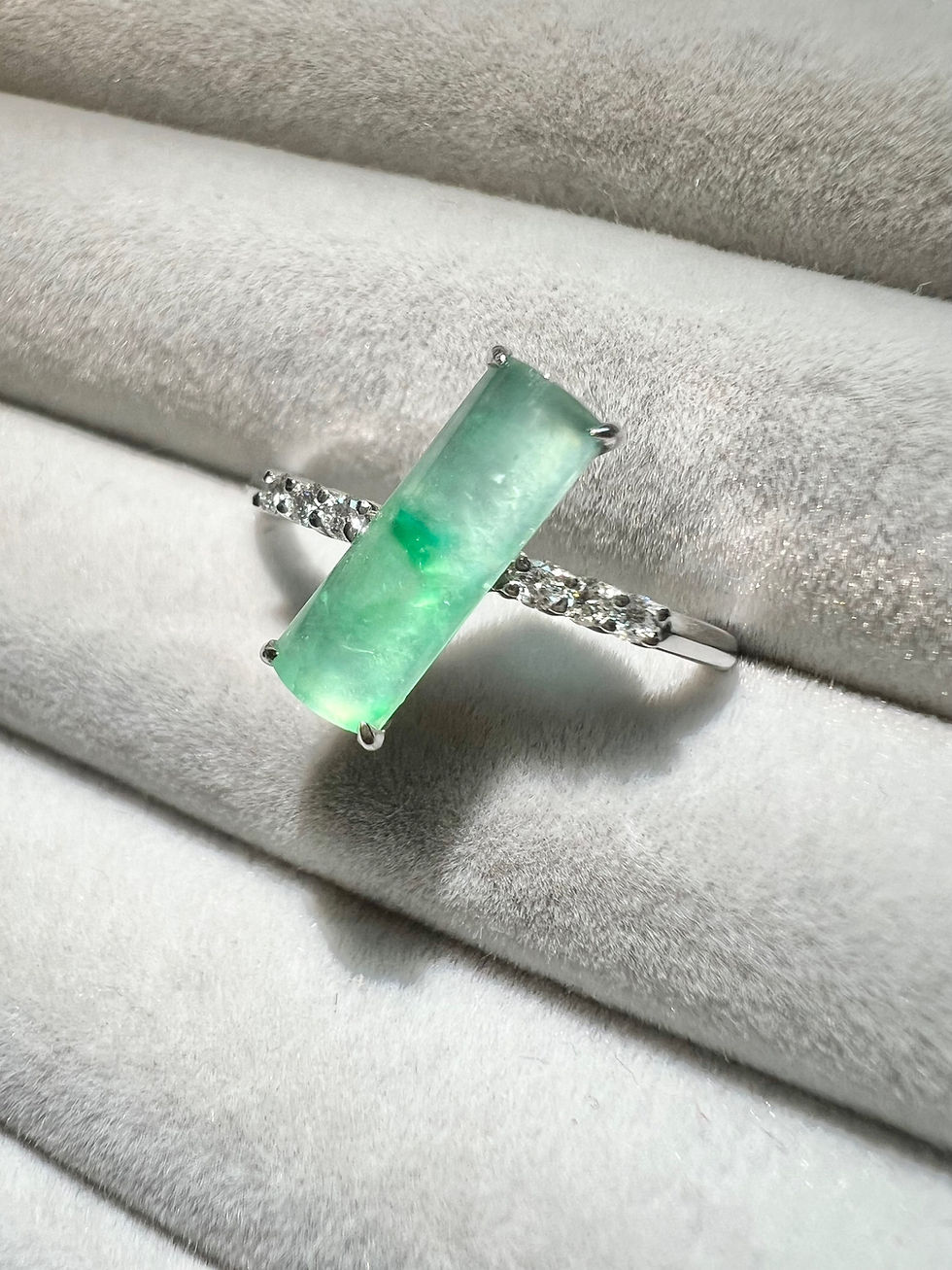 Thumbnail: Aurora Borealis Jadeite Ring II