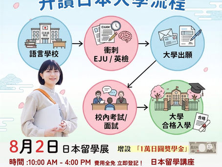 【日本升大學 5 大步驟懶人包🎓】