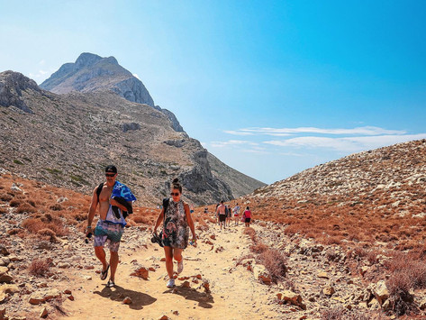 Balos beach trail