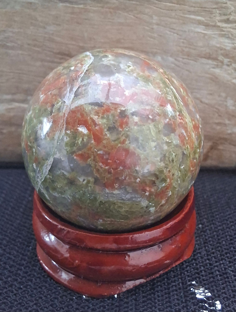 Small Unakite Sphere