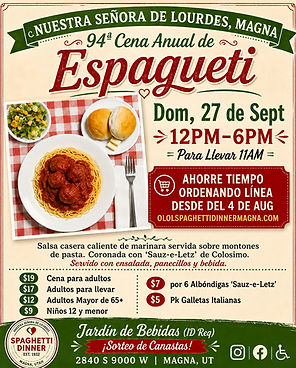 94th Annual Spaghetti Dinner Spanish.png