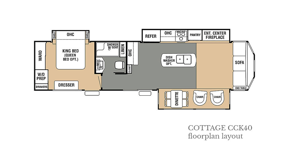 Cedar Creek CCK40 Floorplan