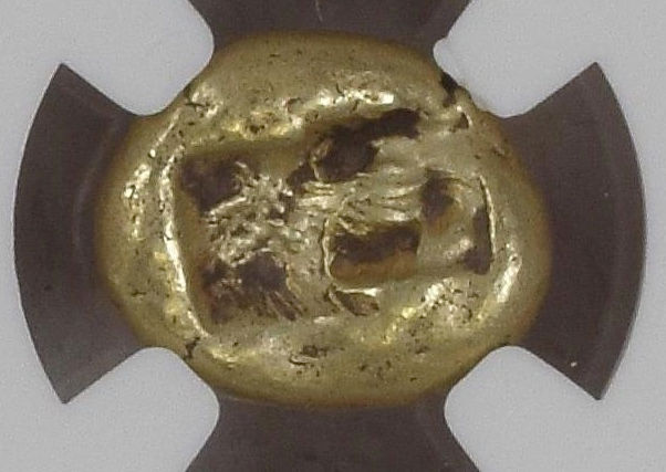 サムネイル： 〈先着10％OFF〉NGC鑑定 XF 3/5 3/5 【ネガティブコメント無し】古代ギリシャ リディア王国 1/3スターテル エレクトラム 610-546 BC