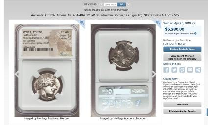 NGC鑑定済み アンティークコイン ChAU 5/5 5/5 Fine Style 準未使用品