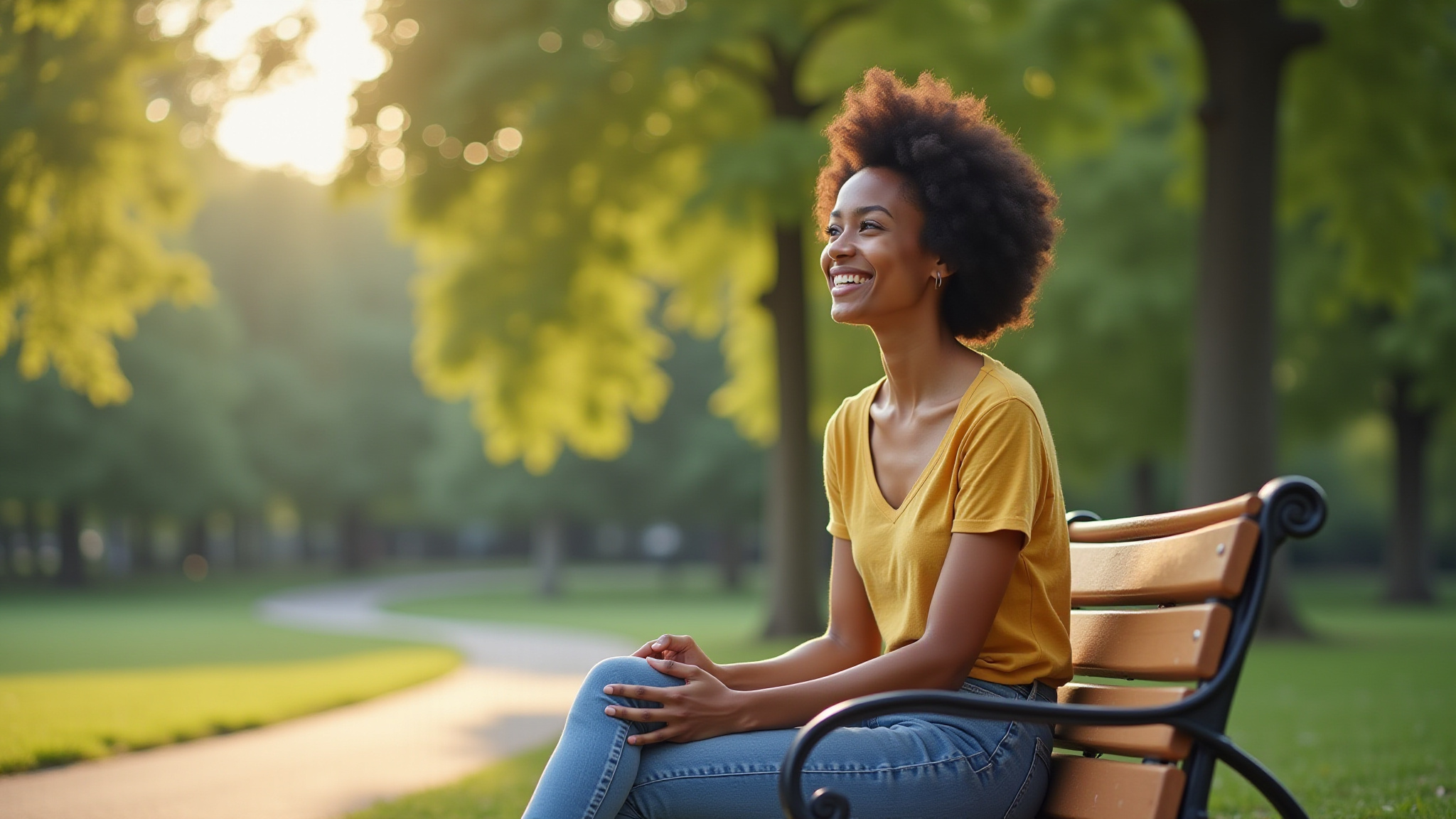 young adult female with a bright future