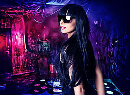 Woman at a Nightclub Event