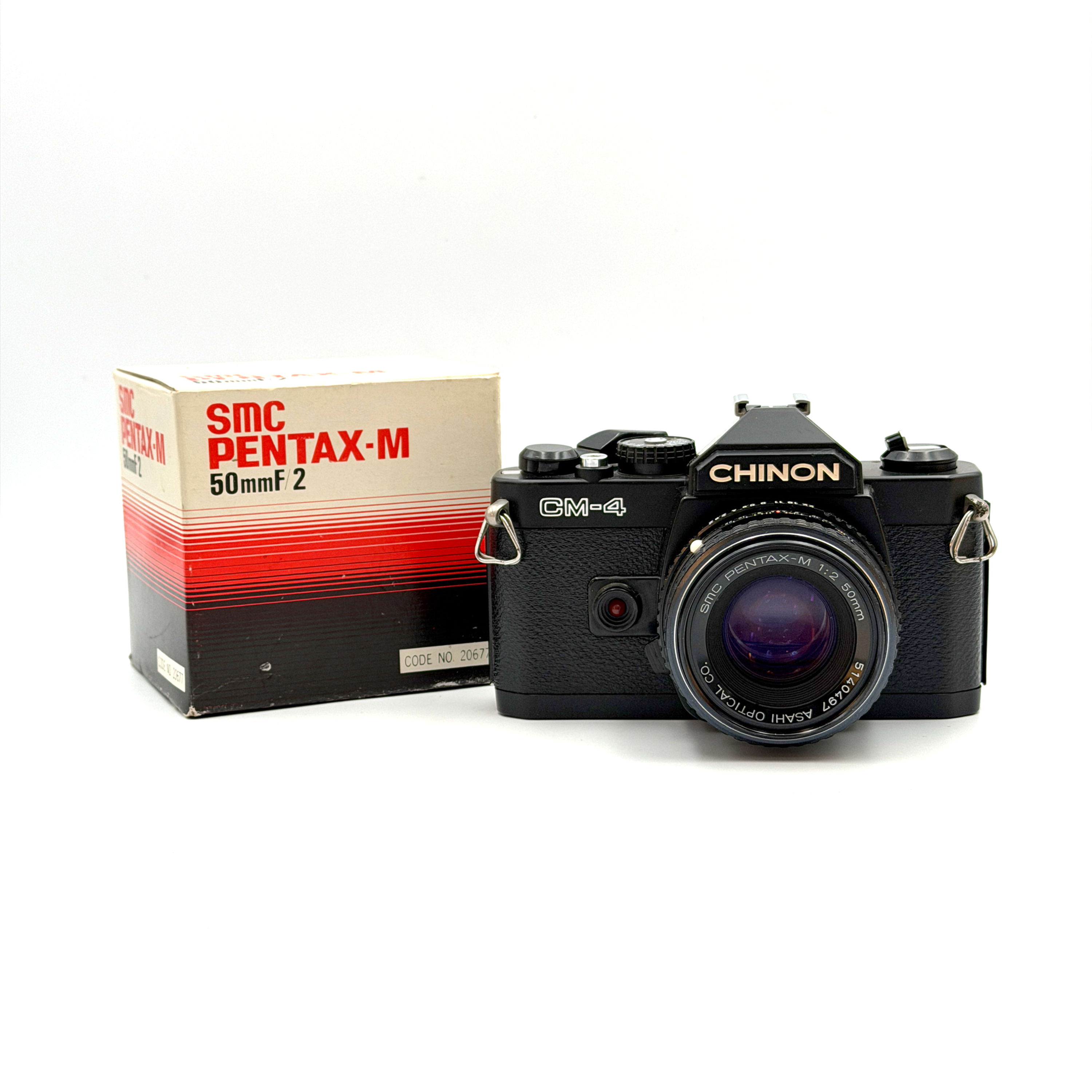 Chinon CM-4 with boxed Pentax 50mm F2