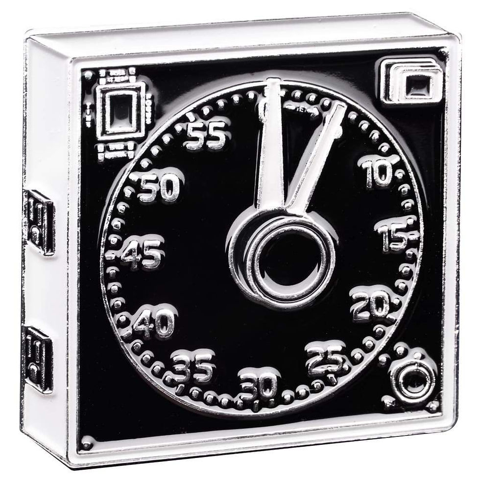Darkroom Clock Enamel Pin Badge