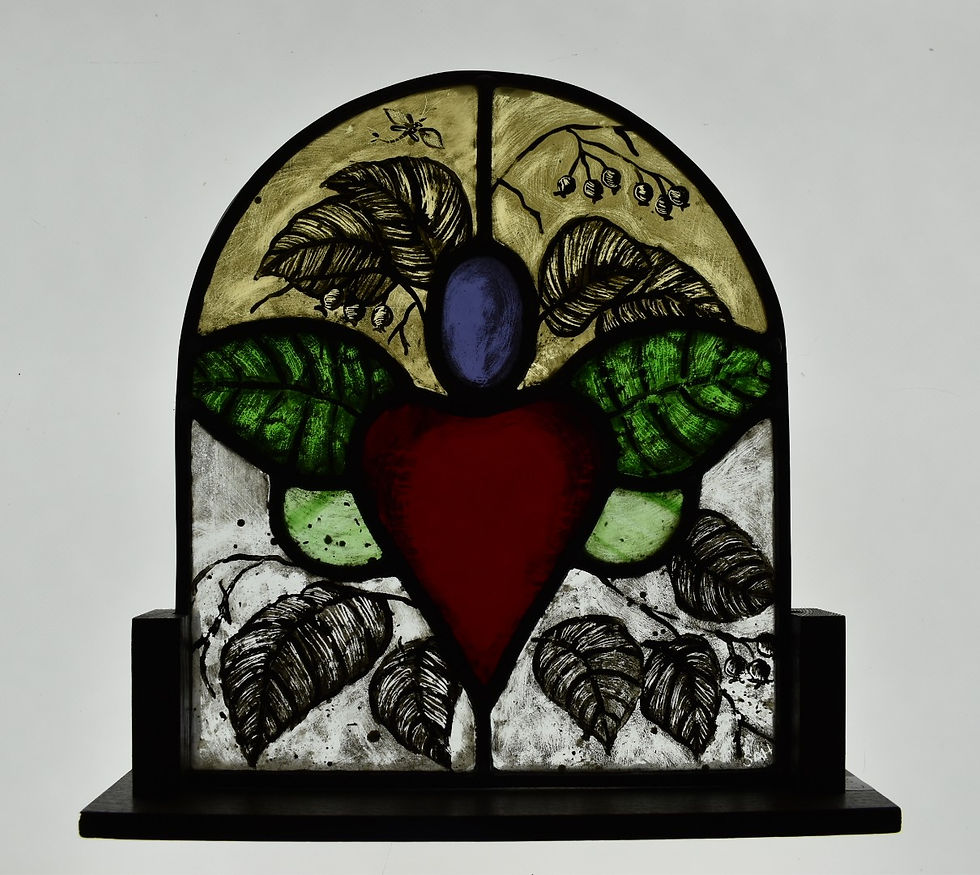 Thumbnail: Hedgerow Stained Glass Panel