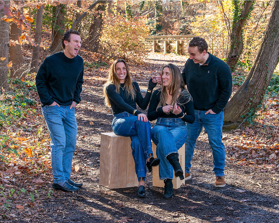 Haddonfield family laughing and having fun