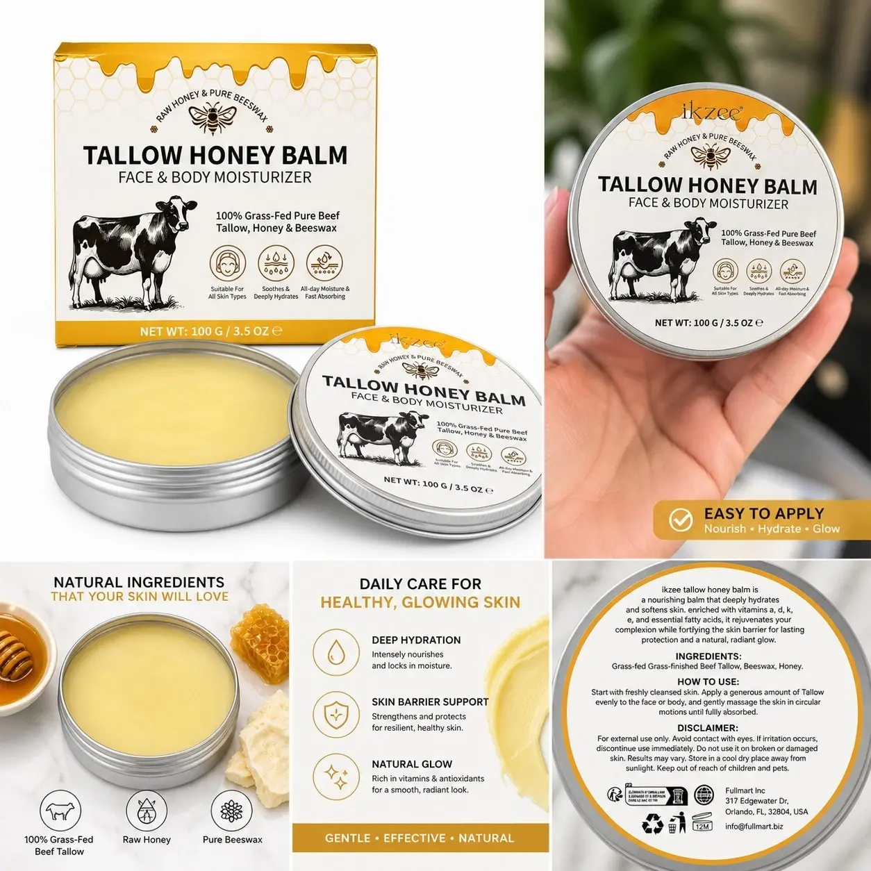 Honey and Tallow Balm
