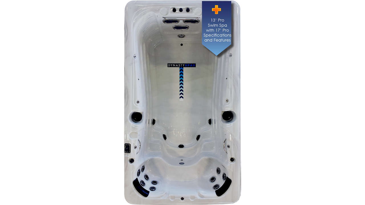 Dynasty 13-foot Aquex Pro Plus swim spa