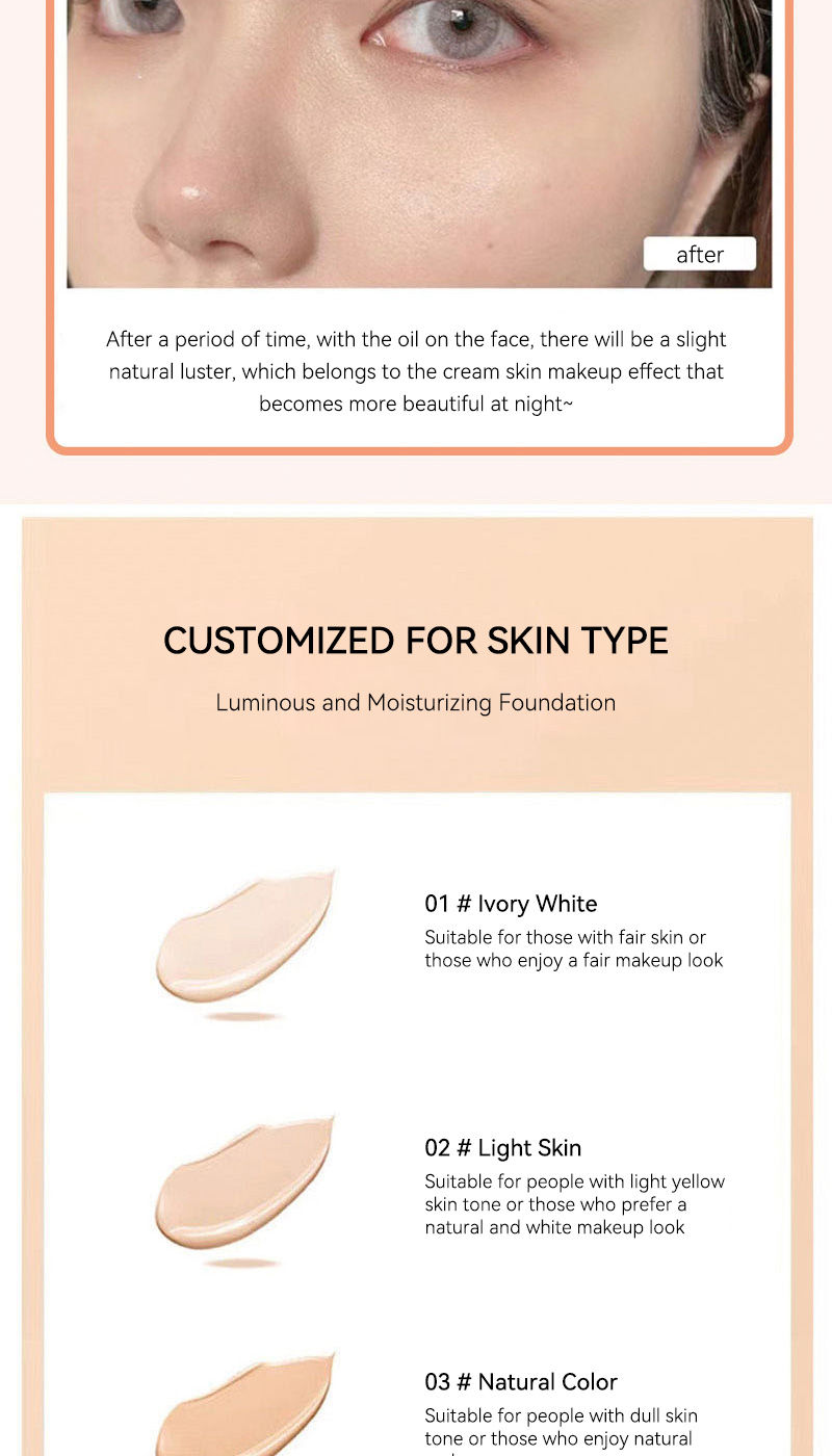 Thumbnail: The liquid foundation is light, matte, naturally brightening, and does not come 