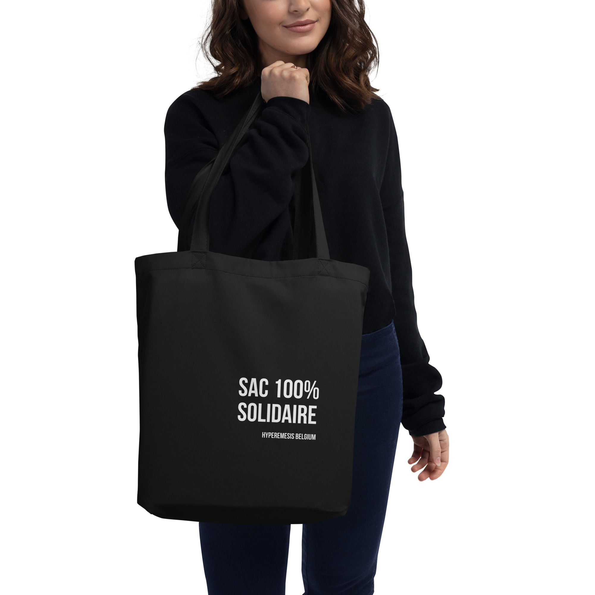 Tote bag unisexe en coton biologique – 100 % solidaire