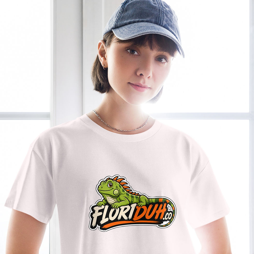 Thumbnail: Iguana Floriduh Women’s crop top
