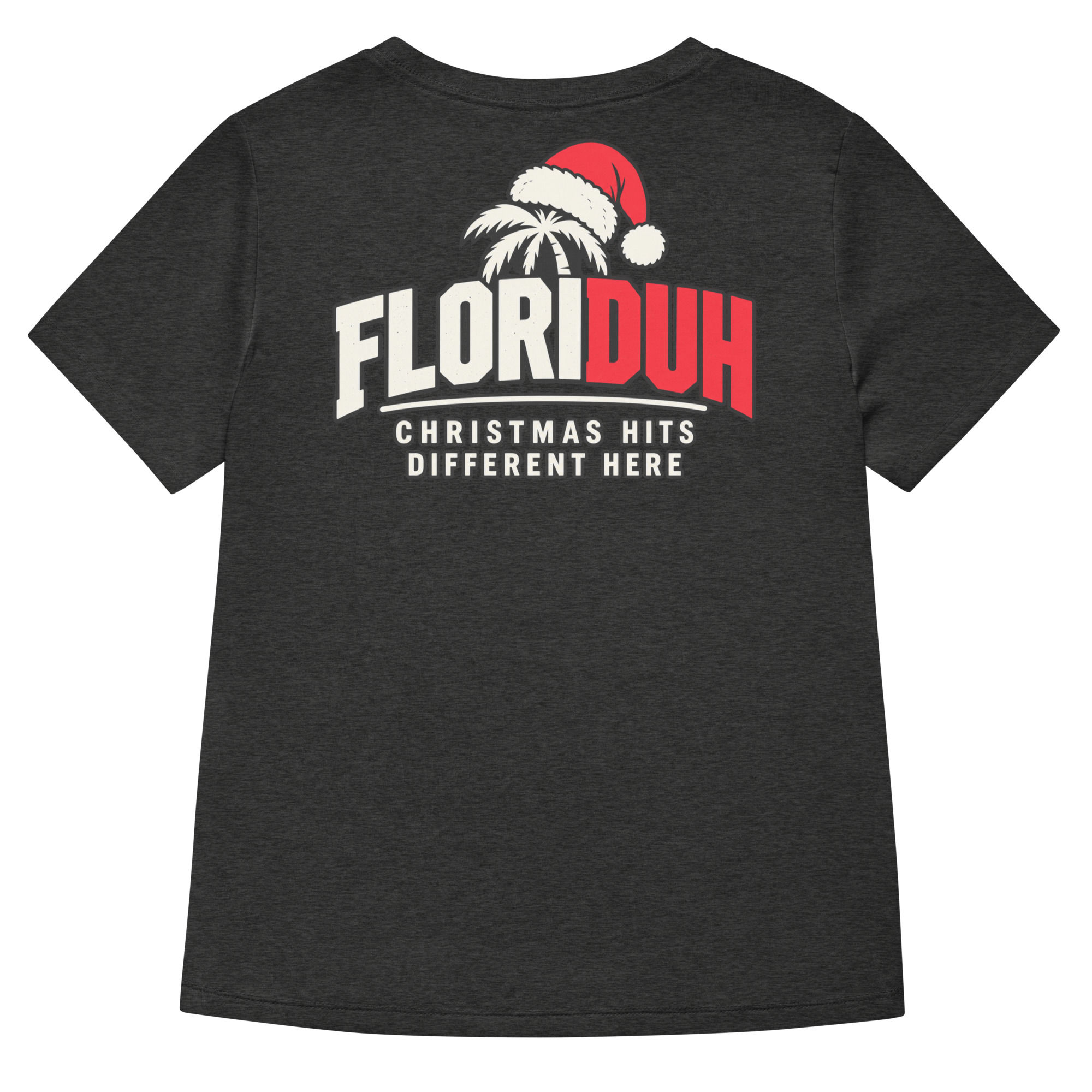 Florida Still 90° at Christmas – FloriDUH Manatee Holiday - Womens V-neck