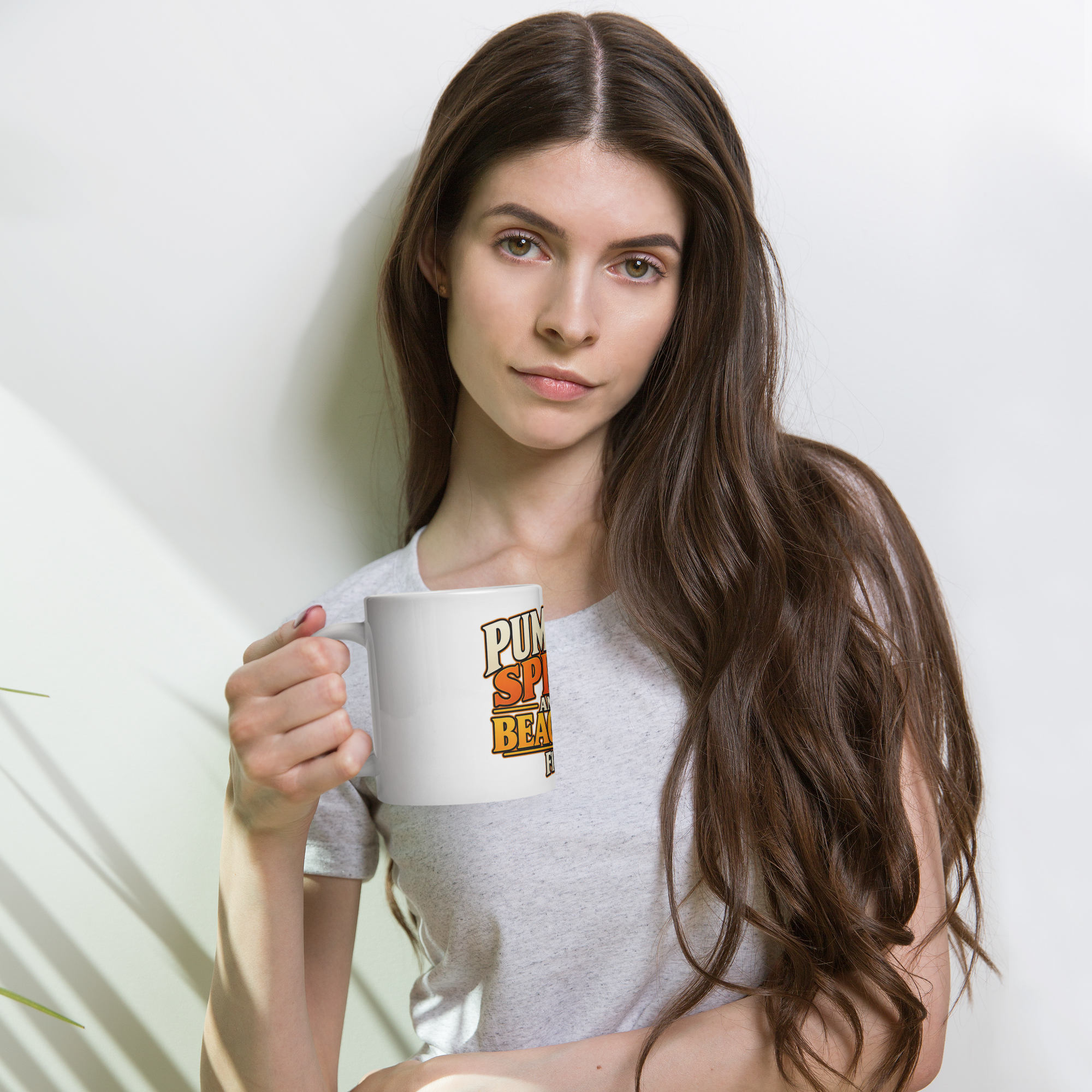 FloriDUH™ Pumpkin Spice & Beach Days White glossy mug