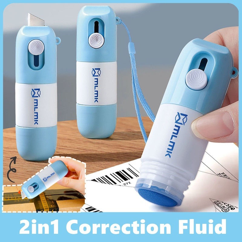 2in1 Thermal Paper Correction Fluid with Cutter