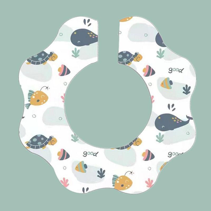 10pcs Disposable Baby Feeding Round Bibs