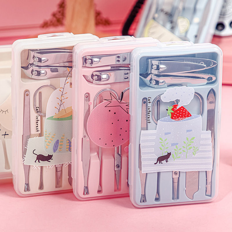 Thumbnail: 7pcs Manicure Pedicure Sets Nail Clipper Stainless Steel