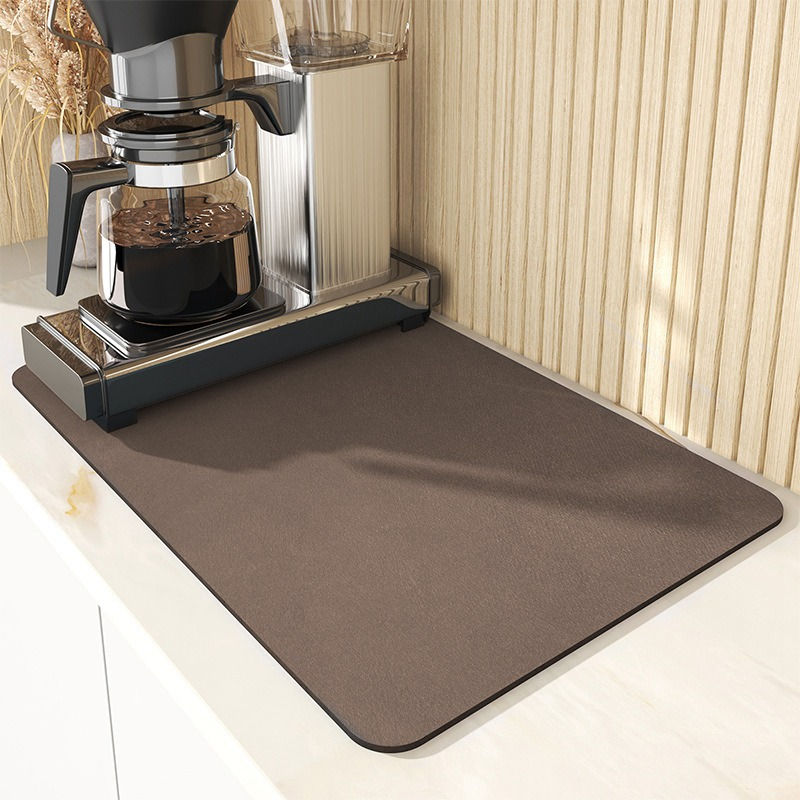 Thumbnail: [30x40cm] Kitchen Coffee Maker Placemats Stain Absorbent Dish Drying Mat