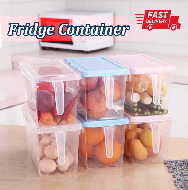 Kitchen Refrigerator Organizer Box Transparent Container Fridge Storage Box