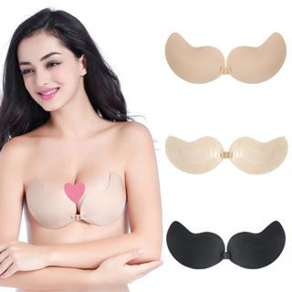 Silicone Bra Pad Gathered Wings Breathable Invisible Seamless