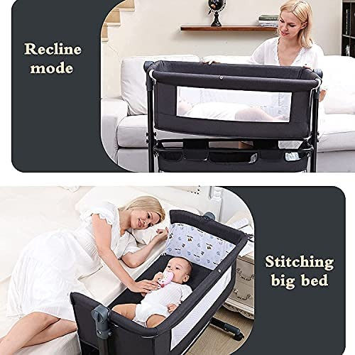 Thumbnail: Baby Cradle Crib Bed Height Adjustable