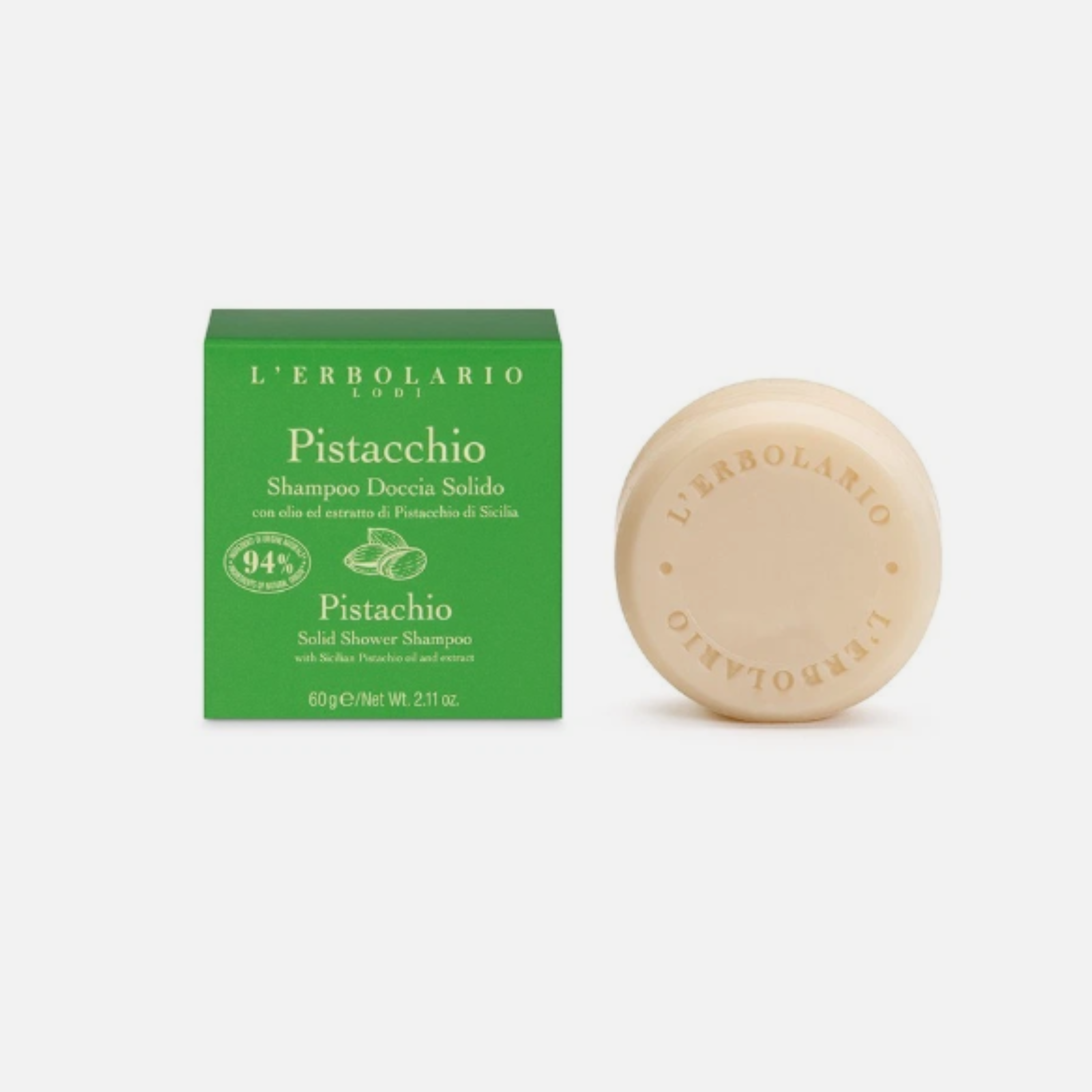 Pistacchio Shampoo solido  - L'Erbolario di Lodi
