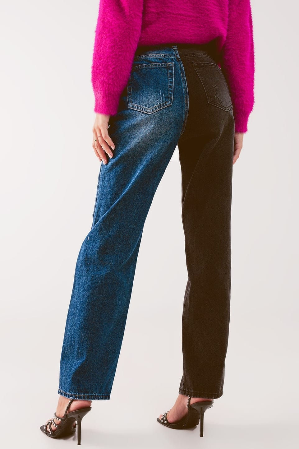 Miniatura: Jeans in cotone bicolore