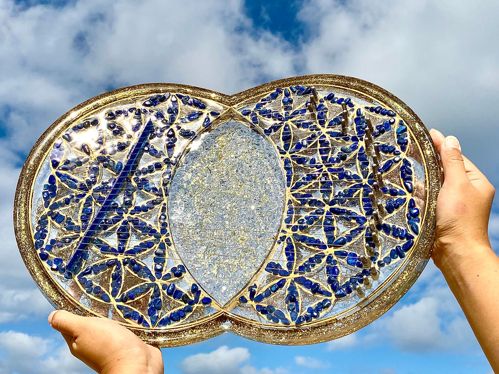 サムネイル： Hiroオリジナルオルゴナイト　ヴェシカパイシス型オルゴンライアー