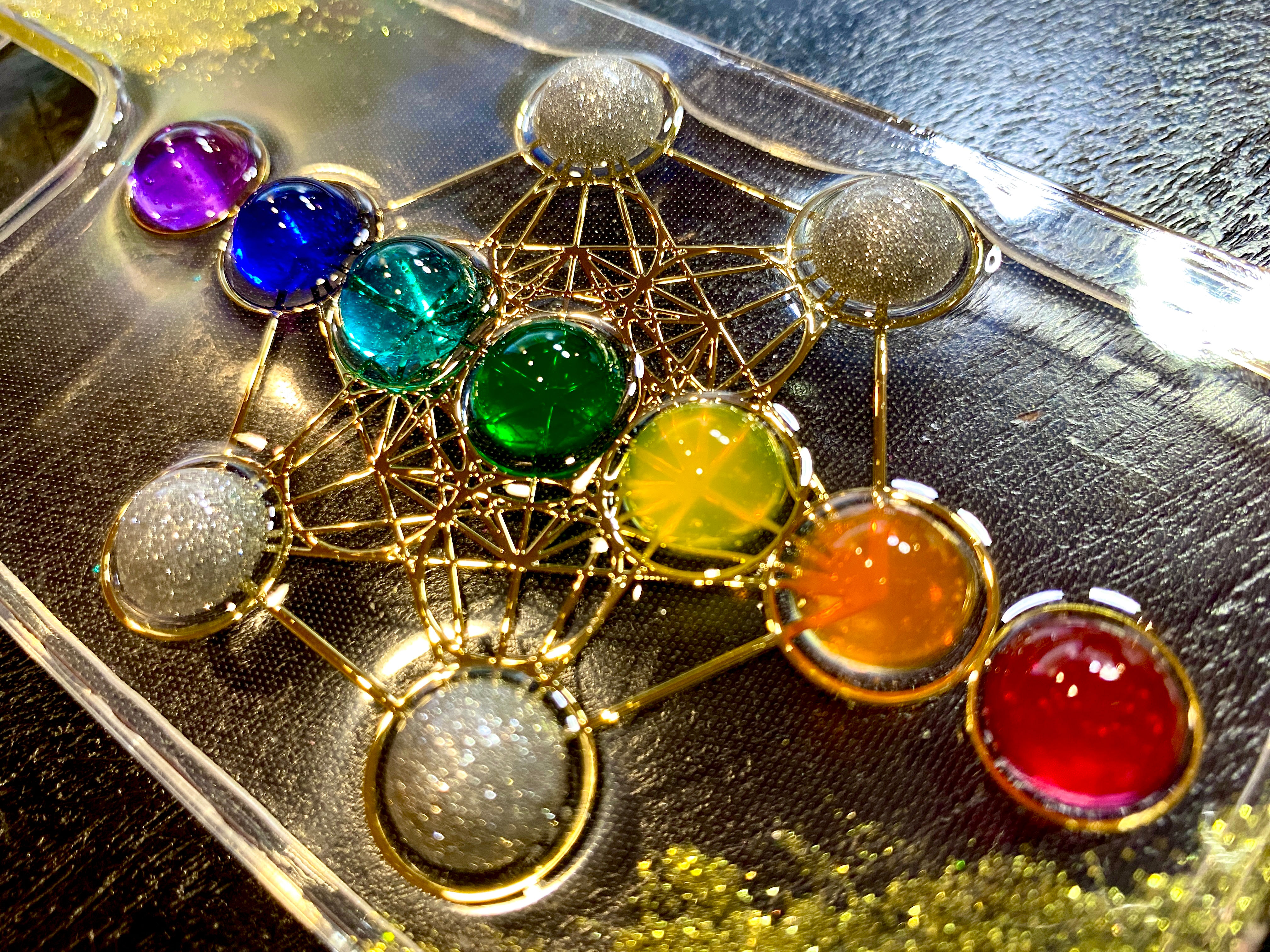 【iPhoneケース】神聖幾何学オルゴナイト〜Orgonite〜