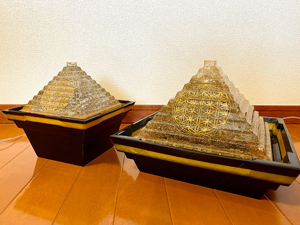 サムネイル： Hiroオリジナルオルゴナイト　ピラミッドファウンテン　噴水