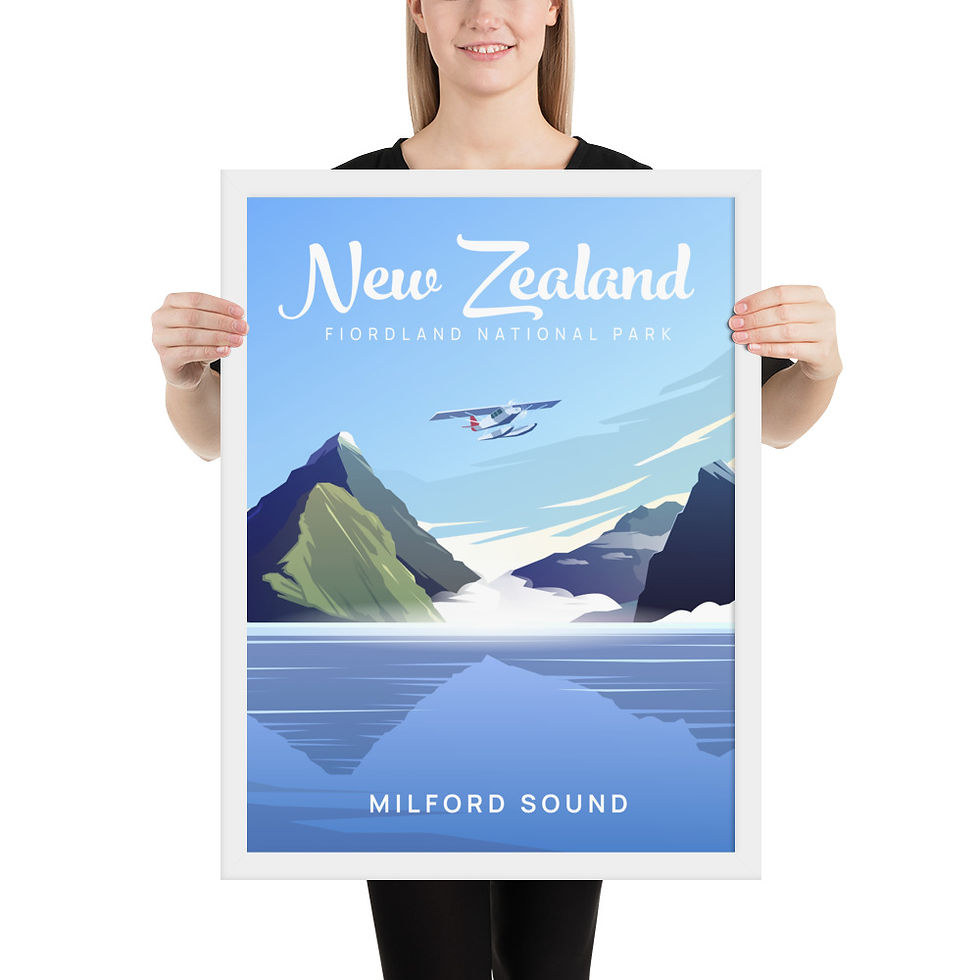 Thumbnail: Poster + Frame | New Zealand