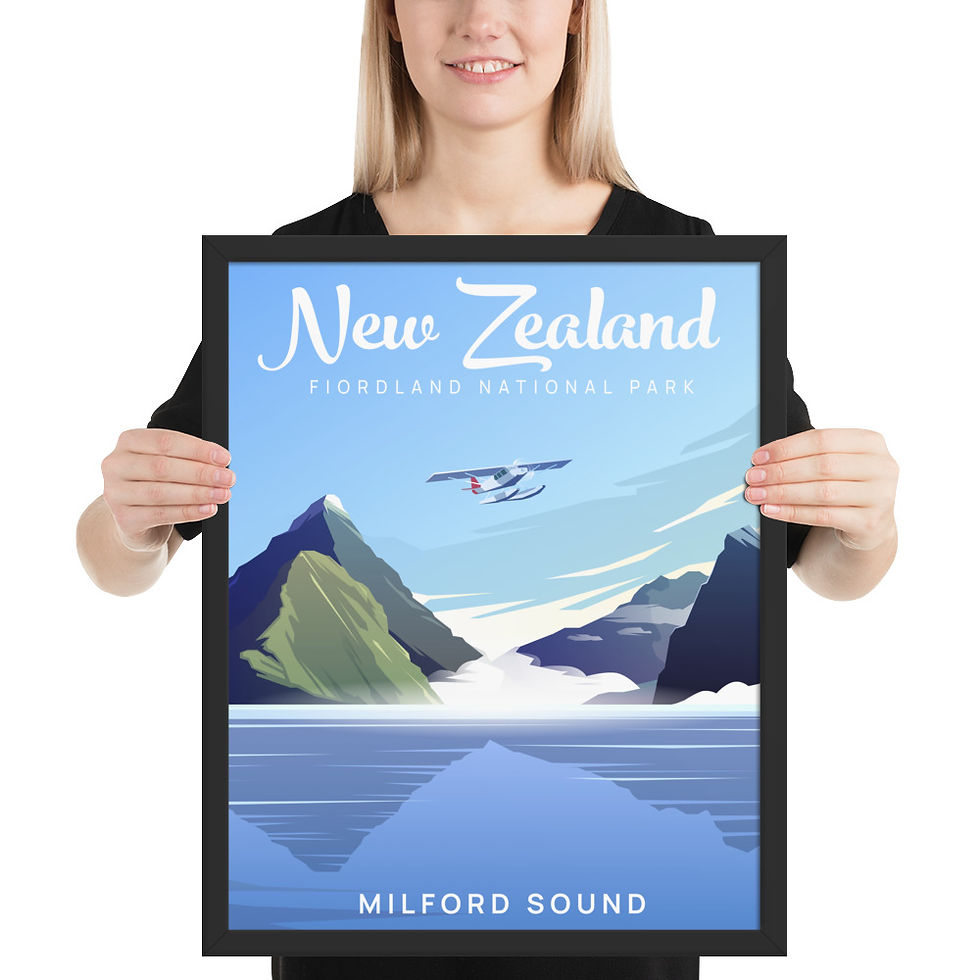 Thumbnail: Poster + Frame | New Zealand