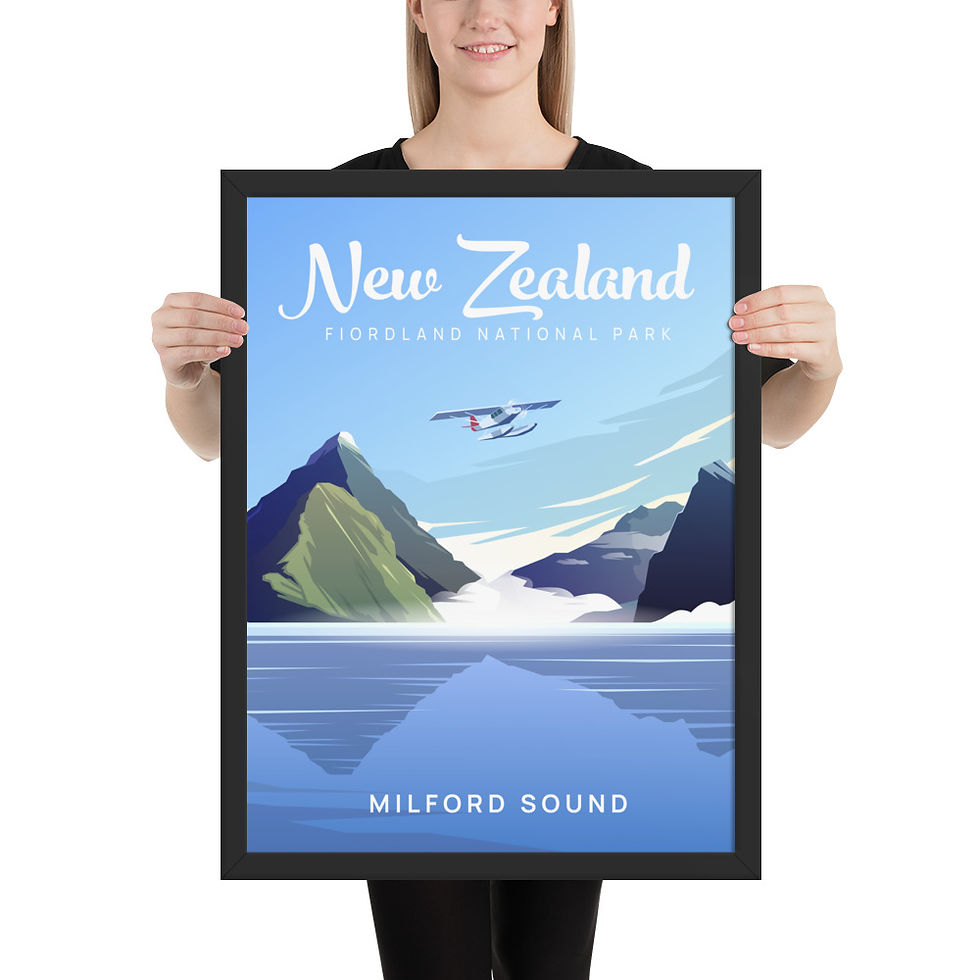 Thumbnail: Poster + Frame | New Zealand