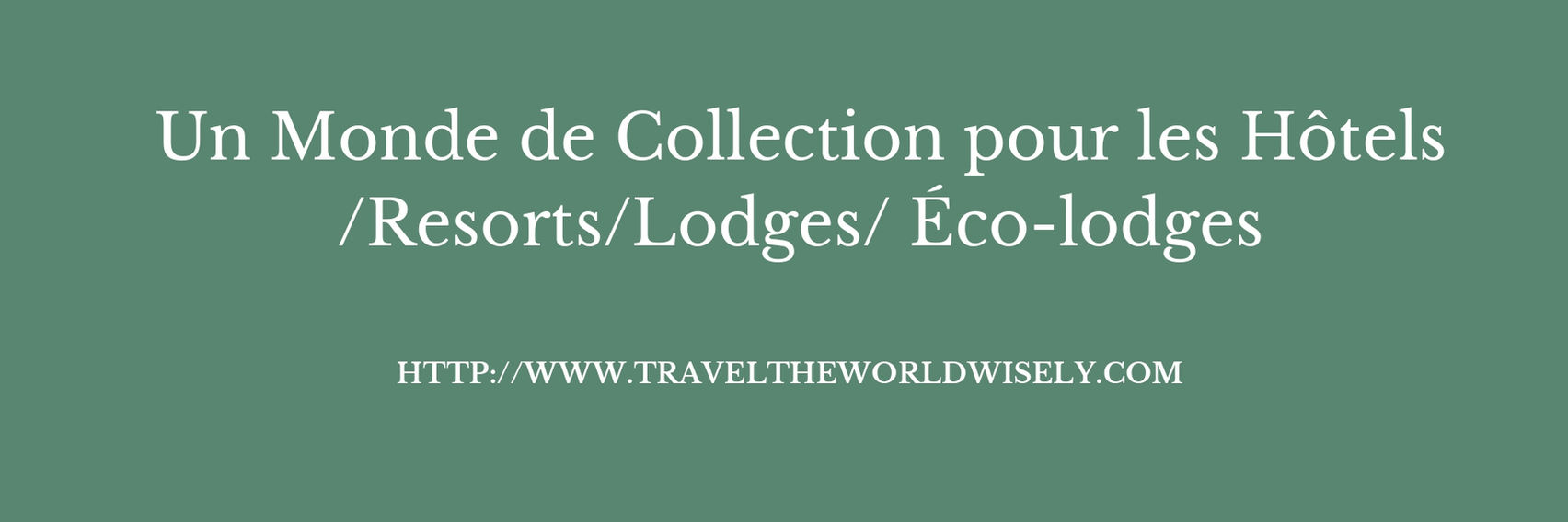 A Collection World for Hotels/Resorts/Lodges & Eco Lodges. The Global Regenerative Tourism Initiative. Art & Culture & Nature. Regenerative Sustainability. Finest Hotels/ Resorts/ Lodges & Eco Lodges Selection. Art & Hotel Curators.