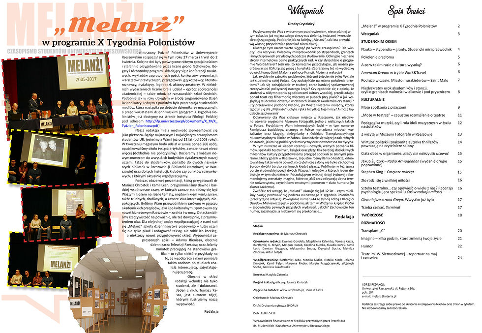 Facing pages of magazine