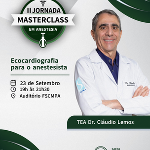 Ecocardiografia para o Anestesista – TEA Dr. Cláudio Lemos