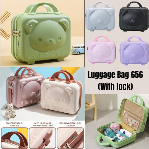 Cute Portable Travel Case Hand Luggage, Mini Suitcase with Elastic