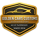 le logo de golden cars customs